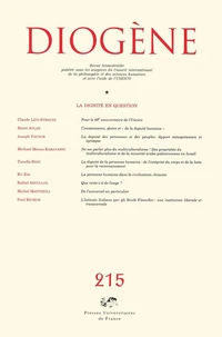 La dignité en question