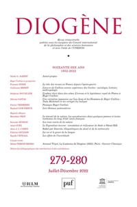 Diogène N° 279, 2022