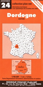 Ponchet plan-net - Dordogne - 1/180 000.