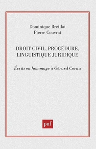 Droit civil, procédure, linguistique juridique
