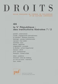 La Ve République : des institutions libérales ?