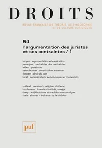 L'argumentation des juristes et ses contraintes