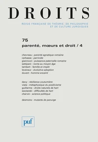 Parenté, moeurs et droit