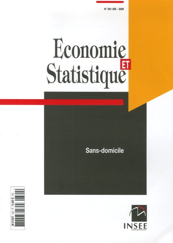 Marie-Thérèse Join-Lambert et Cécile Brousse - Economie et statistique N° 391-392/2006 : Sans-domicile.