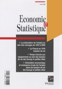  INSEE - Economie et statistique N° 402/2007 : .