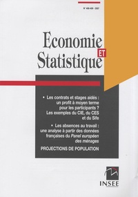  INSEE - Economie et statistique N° 408-409/2007 : .