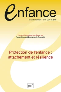 Enfance Volume 78, N° 2, 2026