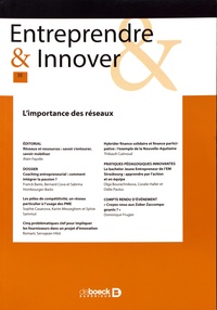 Alain Fayolle - Entreprendre & Innover N° 35, 2017/4 : L'importance des réseaux.