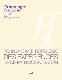 Ethnologie française N° 1, février 2025