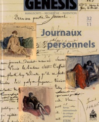 Françoise Simonet-Tenant et Catherine Viollet - Genesis N° 32/2011 : Journaux personnels.