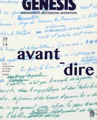 Avant-dire