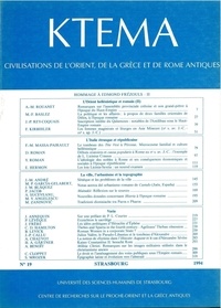 Edmond Lévy - Ktèma N° 19/1994 : Hommage à Edmond Frézouls - Tome 2.