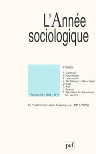 In memoriam Jean Cazeneuve (1915-2005)