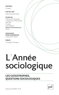 L'Année sociologique Volume 75 N° 2/2025
