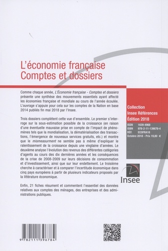 L'économie française. Comptes et dossiers - Rapport sur les comptes de la nation 2017  Edition 2018
