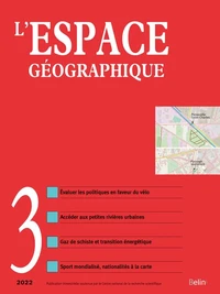 L'espace géographique 2022-3 . Edition 2022-2023