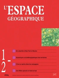 L'espace géographique N° 1/2-2024