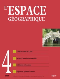 L'espace géographique N° 4/2017