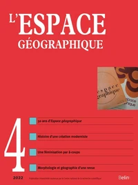 L'espace géographique N° 4, 2022