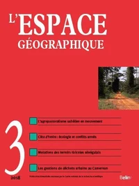 L'espace géographique Tome 47 N° 3, juillet-août-septembre 2018