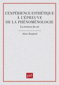 L'expérience esthétique à l'épreuve de phénoménologie