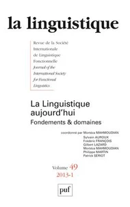 La linguistique aujourd'hui