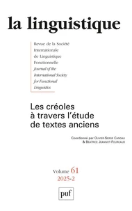 La linguistique N° 62, fascicule 2, 2025