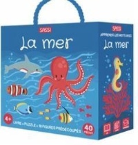  Sassi éditions - La mer - Avec un livre, un puzzle de 40 pièces et 10 figures prédécoupées.