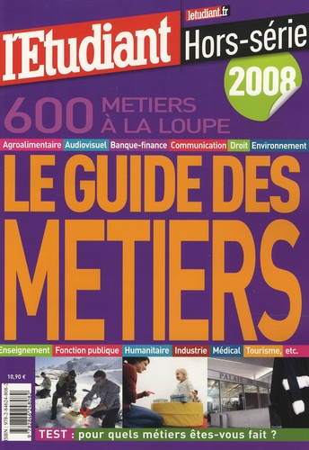  L'Etudiant - Le guide des métiers.