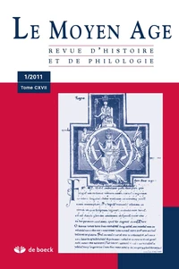 Le Moyen Age Tome 117 N° 1/2011
