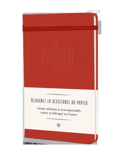 Le papier fait de la résistance. Carnet A5 intemporel rouge, DILISCO -  Grand Format - Papeterie - Decitre