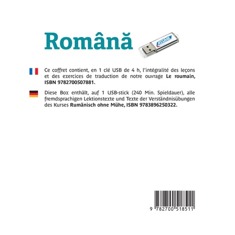 Le roumain  avec 1 Clé Usb