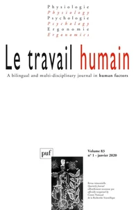 Le travail humain Volume 83 N° 1, janvier 2020