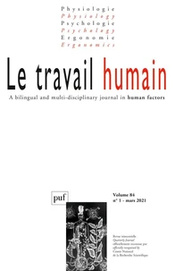 Le travail humain Volume 84 N° 1, mars 2021