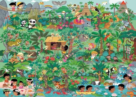 Federica Iossa - Les animaux de la jungle - 48 pièces.