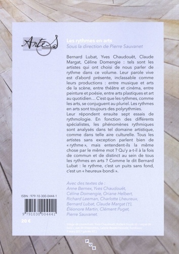 Les Cahiers d'Artes N°14/2019 Les rythmes en arts