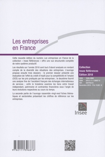 Les entreprises en France  Edition 2018