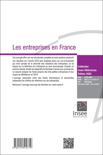 Les entreprises en France  Edition 2020