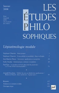 L'épistémologie modale