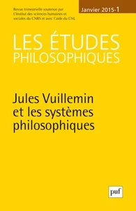 Les études philosophiques N° 1, janvier 2015