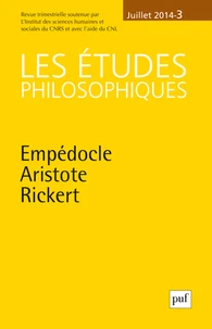 Empédocle, Aristote, Rickert