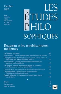Rousseau et les républicanismes modernes