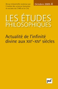 Actualité de l'infinité divine aux XIIIe-XIVe siècles