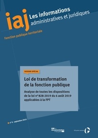  CIG petite couronne - Les informations administratives et juridiques N° 09/2019 : .