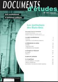 Jean-Pierre Lassale - Les institutions des Etats-Unis.