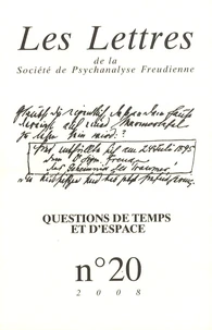 Questions de temps et d'espace