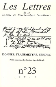 Donner, transmettre, perdre