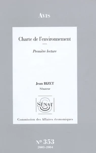 Avis relatif à la Charte de l'environnement 2003/2004
