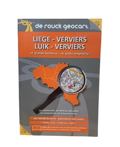 Liège-Verviers et grande banlieue. 1/16 000