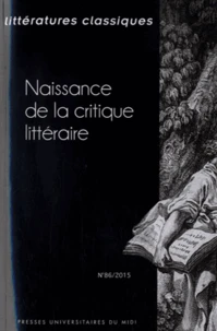 Naissance de la critique littéraire